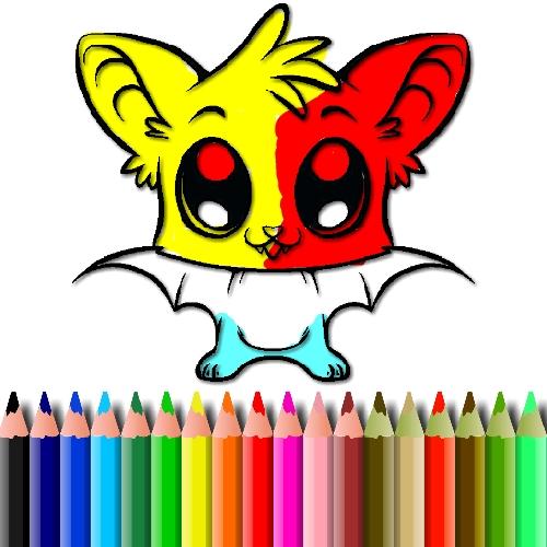 Cute Bat Coloring Book