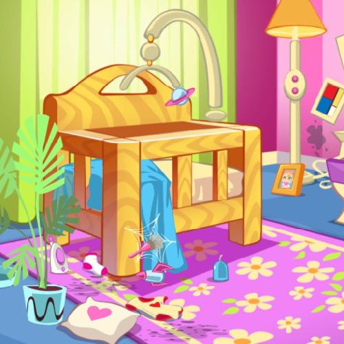 Baby Doll House Cleaning Game