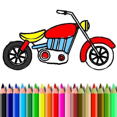 BTS Motorbike Coloring