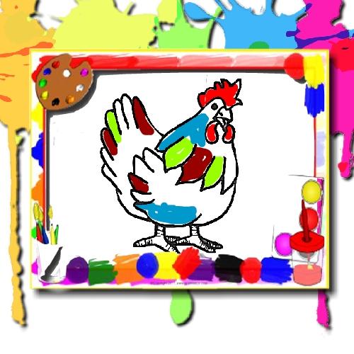 Chicken Coloring Book