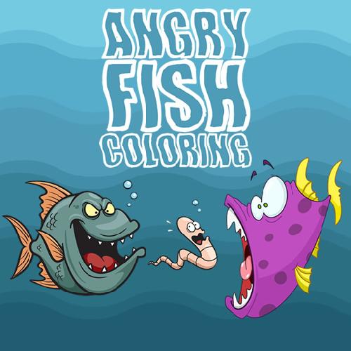 Angry Fish Coloring