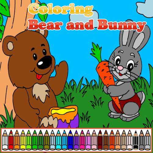 Coloring Bear and Bunny