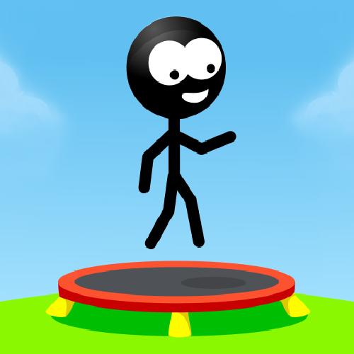 Trampoline Stickman