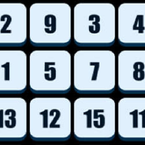 Numbers Sliding Puzzle