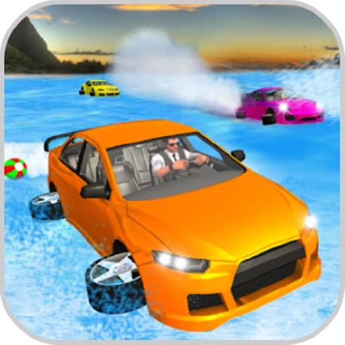 Water Surfer Car Floating Beach Drive Game