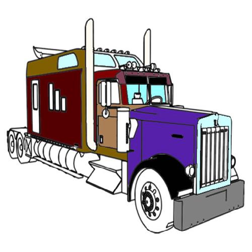 American Trucks Coloring